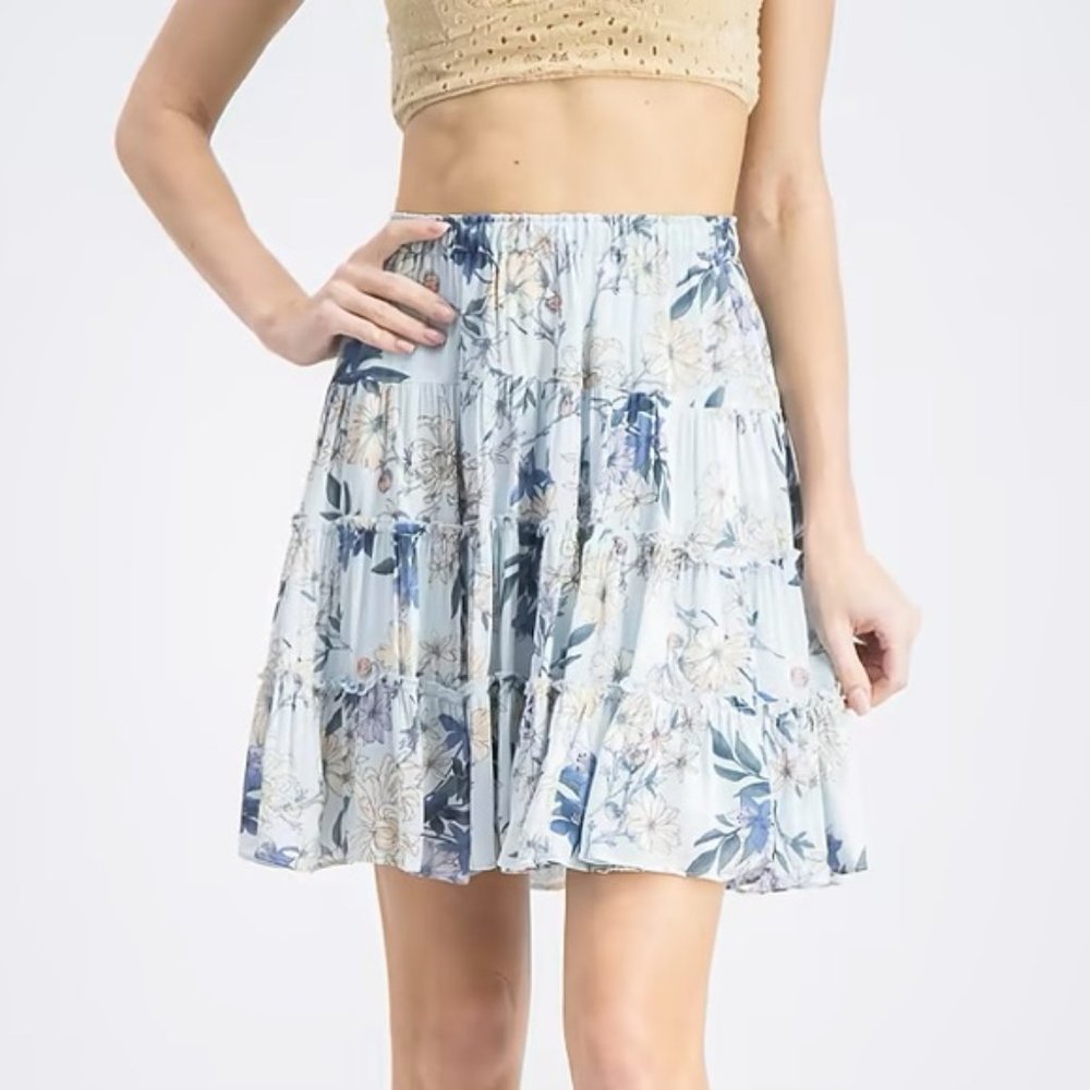 Beltaine Floral Mini Skirt